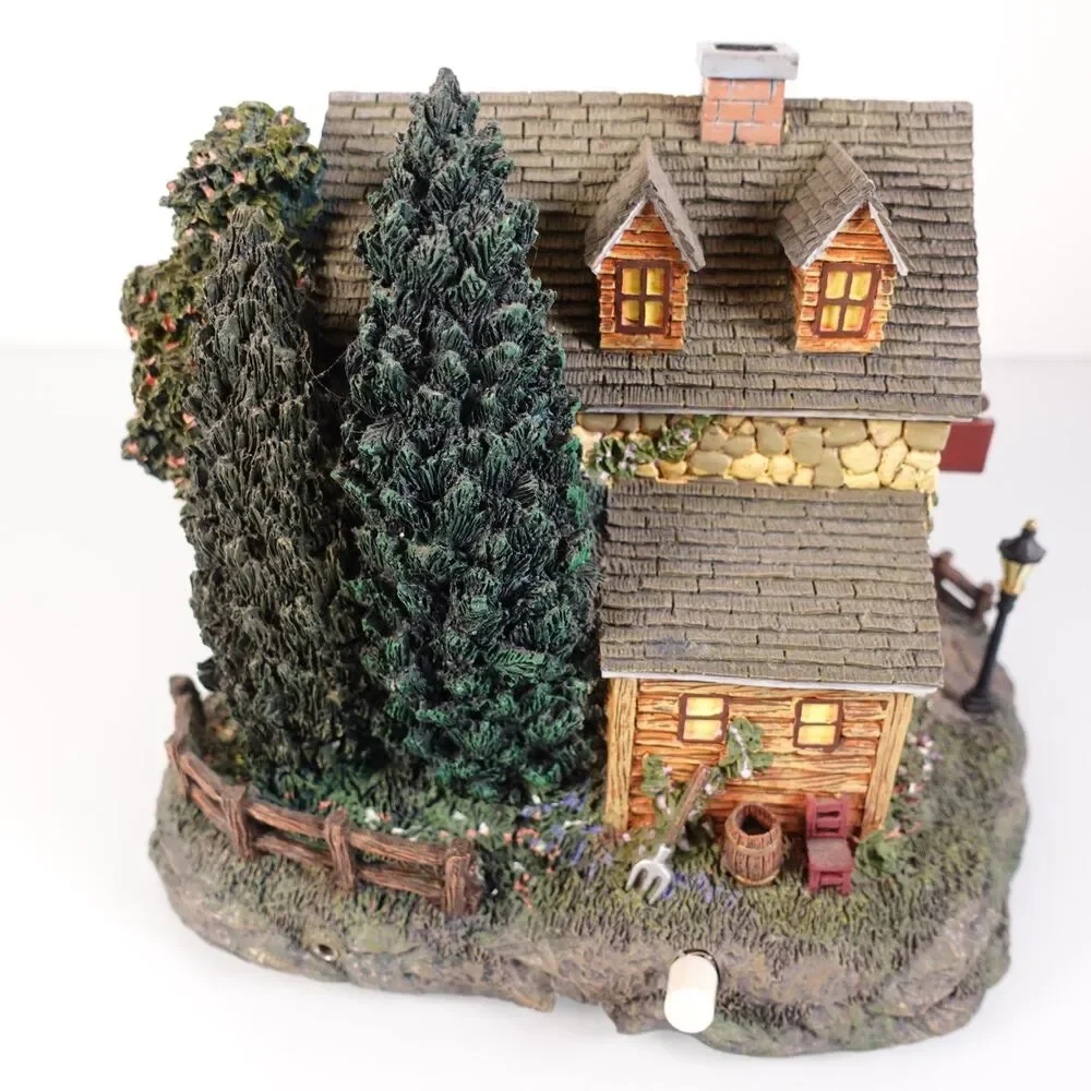 Hawthorne Village Seaside Thomas Kinkade Stonebrook Mill COA Lighted 79734